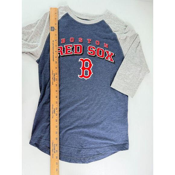 MLB Boston Red Sox 3/4 Sleeve Baseball T Shirt Adult Size S Small - Picture 8 of 10